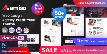 Amiso 5.0 – Design Agency WordPress Theme