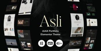 Asli 1.9.2 – AJAX Portfolio Elementor WordPress Theme
