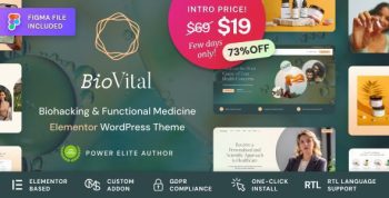 BioVital – Functional Medicine Doctor WordPress Theme