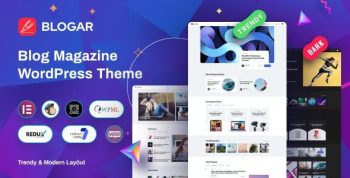 Blogar 1.3.1 – Blog Magazine WordPress Theme