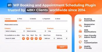 Bookly Pro 9.0 – Appointment Booking and Scheduling Software System