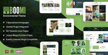 Boomi 1.0.7 – Environment & Ecology WordPress Theme