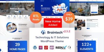 Braintech 2.7.2 – Technology & IT Solutions WordPress Theme