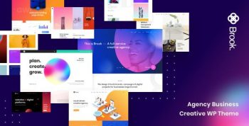 Brook 2.8.9 – Agency Business Creative WordPress Theme