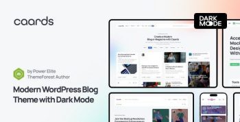 Caards 1.0.4 – Modern Blog & Magazine WordPress Theme with Dark...