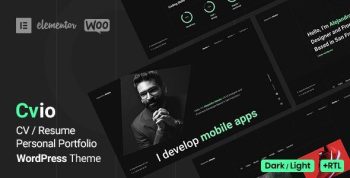 Cvio – Personal Portfolio WordPress Theme