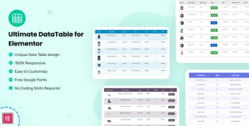 Datalentor – Advanced DataTable for Elementor