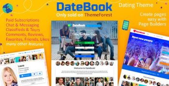 DateBook 4.9.1 – Dating WordPress Theme