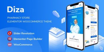 Diza 1.3.12 – Pharmacy Store Elementor WooCommerce Theme