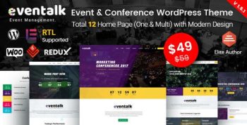 EvenTalk 1.7.7 – Event Conference WordPress Theme