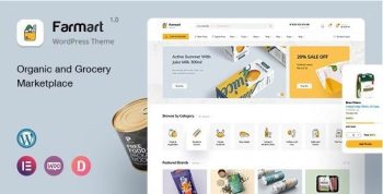 Farmart – Organic & Grocery Marketplace WordPress Theme