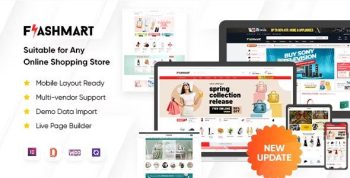 FlashMart 2.0.15 – Multipurpose Elementor WooCommerce WordPress Theme (10+ Homepages &...