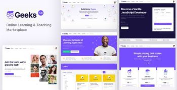 Geeks 1.2.34 – Online Learning Marketplace WordPress Theme