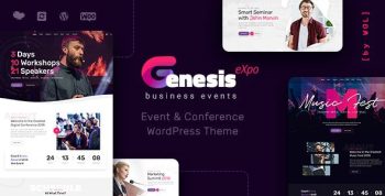 GenesisExpo – Business Events & Conference WordPress Theme
