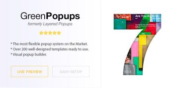 Popup Plugin for WordPress – Green Popups (formerly Layered Popups) 7.53