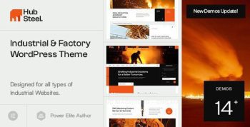 Hubsteel 1.0.1 – Industrial & Factory WordPress Theme