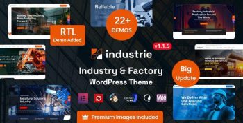 Industrie 1.3.0 – Factory & Industry WordPress Theme