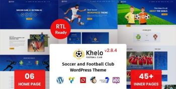 Khelo 2.8.3 – Soccer & Sports WordPress Theme