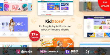KidXtore 2.7 – Kids Clothing and Toys Store Elementor WooCommerce WordPress...