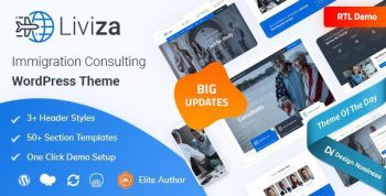 Liviza 3.7 – Immigration Consulting WordPress Theme + RTL