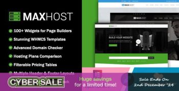 MaxHost 9.10.2 – Web Hosting, WHMCS and Corporate Business WordPress Theme...