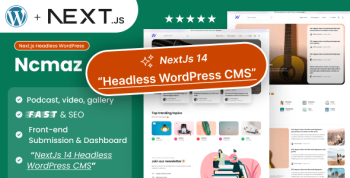 Ncmaz 2.10.1 – NextJs Headless WordPress Blog Magazine