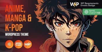 Otaku 1.5.0 – Anime, Manga & K-Pop WordPress Theme