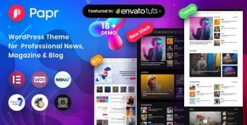 Papr 1.5.1 – News Magazine WordPress Theme