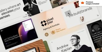 Pixelpiernyc 12.0 – Portfolio Creative Agency Freelancer WordPress Theme