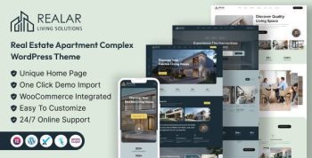 Realar 2.1.0 – Real Estate WordPress Theme