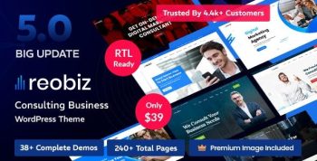 Reobiz 5.2.9 – Consulting Business WordPress Theme