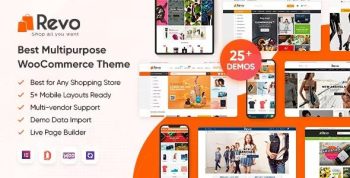 Revo 4.0.29 – Multipurpose Elementor WooCommerce WordPress Theme (25+ Homepages &...