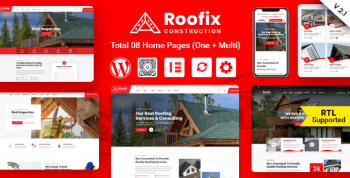 Roofix 2.2.3 – Roofing Services WordPress Theme