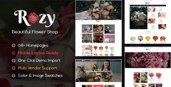 Rozy 1.2.26 – Flower Shop WooCommerce WordPress Theme (4+ Indexes +...
