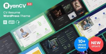 RyanCV 3.9.1 – Personal Portfolio Resume Theme