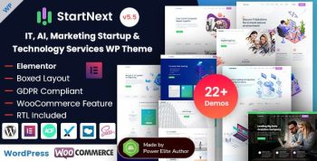 StartNext – IT Startup & Technology Services WordPress Theme