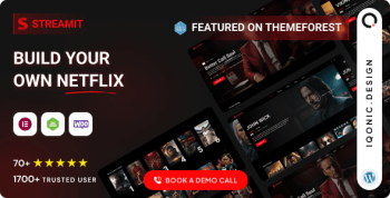 Streamit WP 4.1.3 – Video Streaming WordPress Theme
