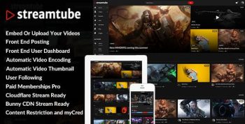 StreamTube 4.14 – Video Streaming WordPress Theme