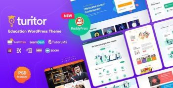 Turitor 1.5.0 – Education WordPress Theme