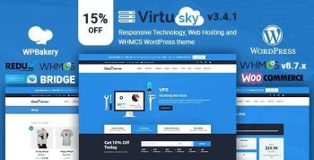 VirtuSky – Responsive Web Hosting and WHMCS WordPress Theme