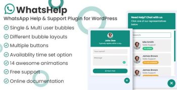 WhatsApp Chat Support Pro 3.0.7 – WordPress Plugin