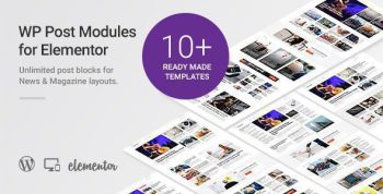 WP Post Modules for NewsPaper and Magazine Layouts (Elementor Addon)
