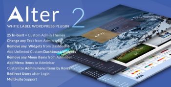 WpAlter – White Label WordPress Plugin